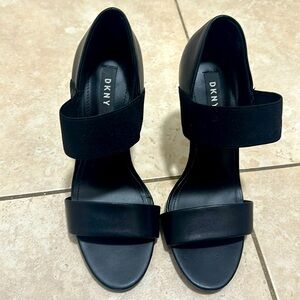 DKNY black stiletto Heels size 8